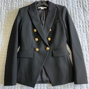 Veronica Beard Miller Dickey Blazer Black size 4